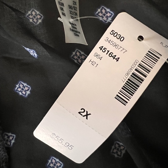 Penningtons Sheer Printed Bathing suit Coverup - Picture 5 of 7